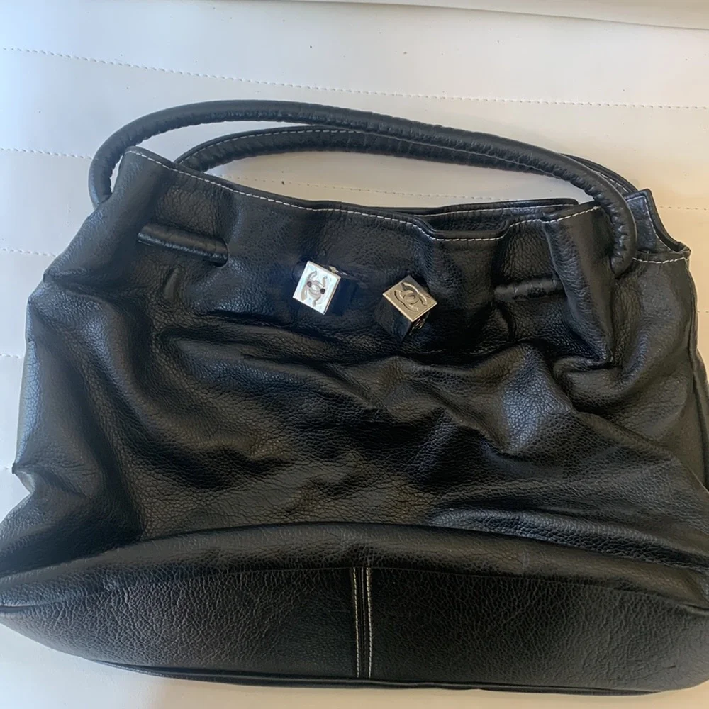 Black Leather Chanel Handbag - Picture 2 of 8